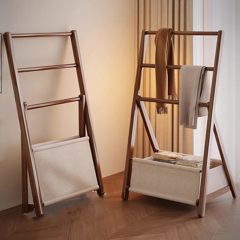 P1 Wardrobes Wooden Coat Racks Space Saving Storage Standing Hotel Coat Racks Pants Display Porte Manteau Entrance Furniture