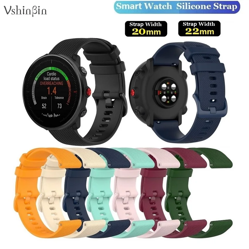 30PCS Watch Strap for Coros Pace 3 Apex 2 Pro Polar Pacer Ignite 3/2/1 Vantage M2/V3/M Grit X Smartwatch Silicone Bracelet Band