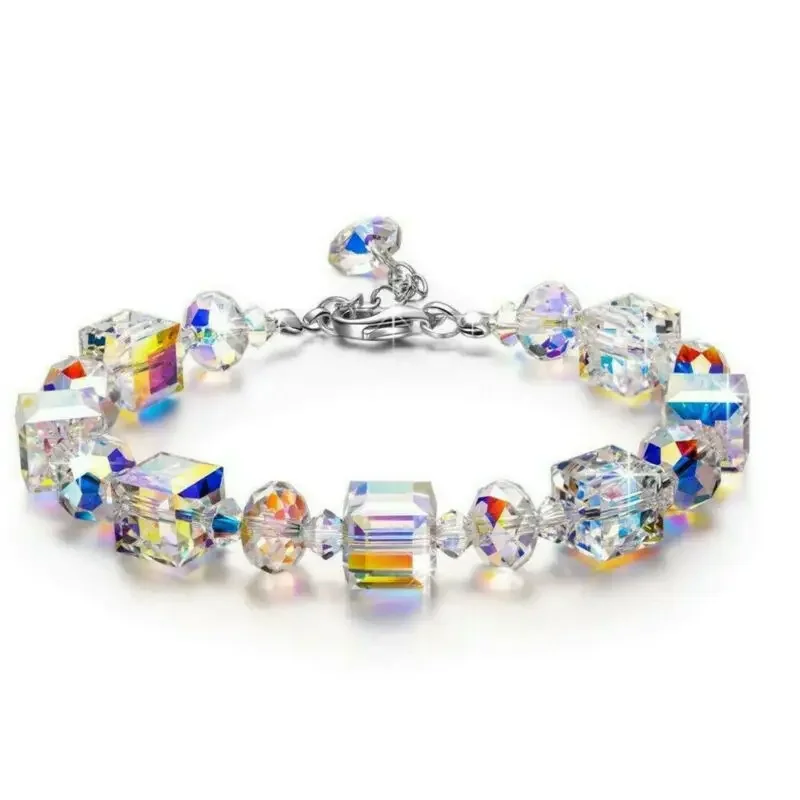 2025 Crystal Rhinestone Adjustable Bracelet Bangle Wedding Wristband Bridal Gift Jewelry Crystal Bracelet Gift for Girlfriend