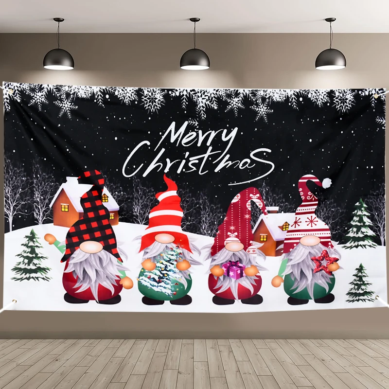 

Christmas Background Decoration Merry Christmas Banner Decor for Home Xmas Ornament Photo Background Navidad gifts New Year 2025