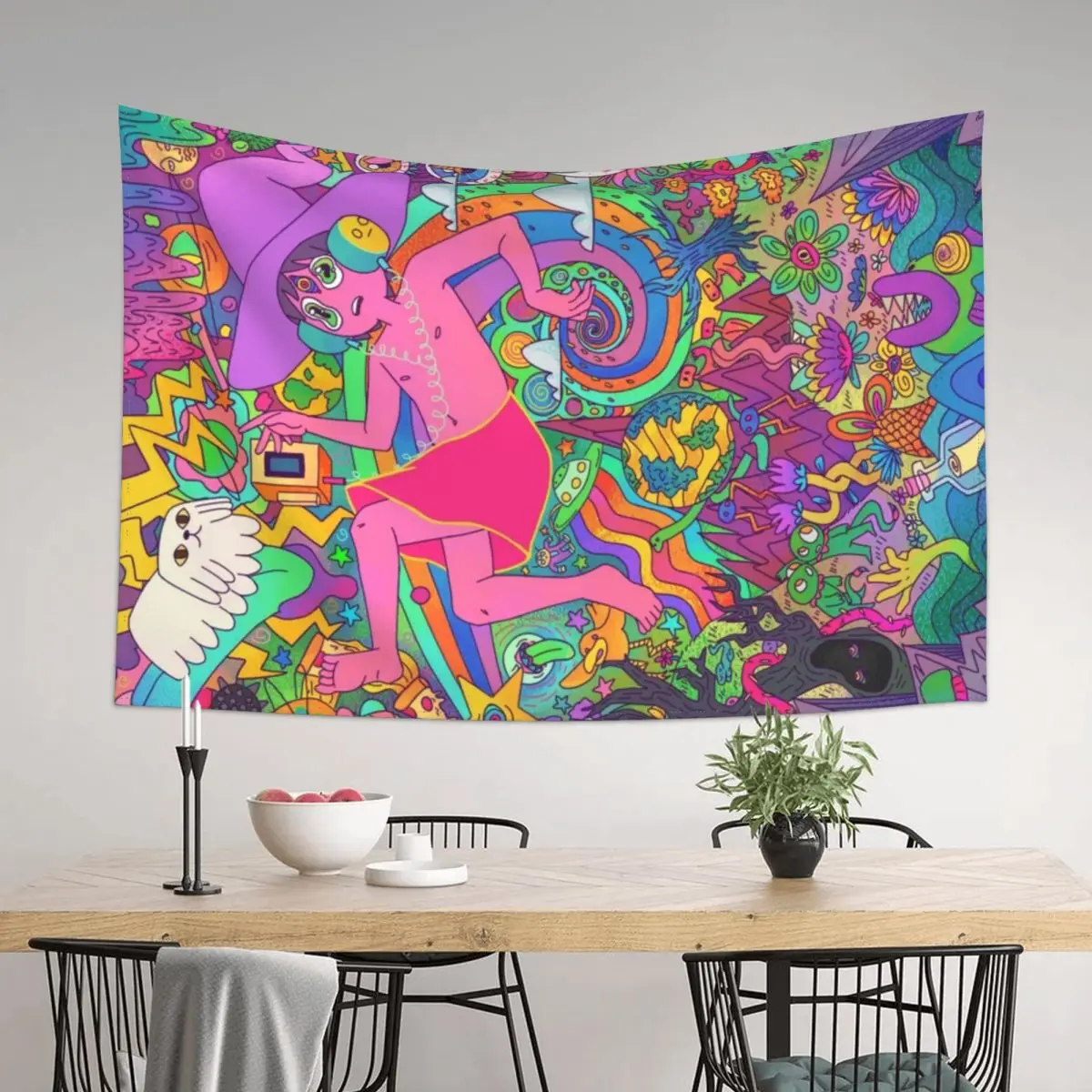 

The Midnight Gospel Trippy Tapestry Decoration Aesthetic Mushroom Decor For Bedroom Tapestry