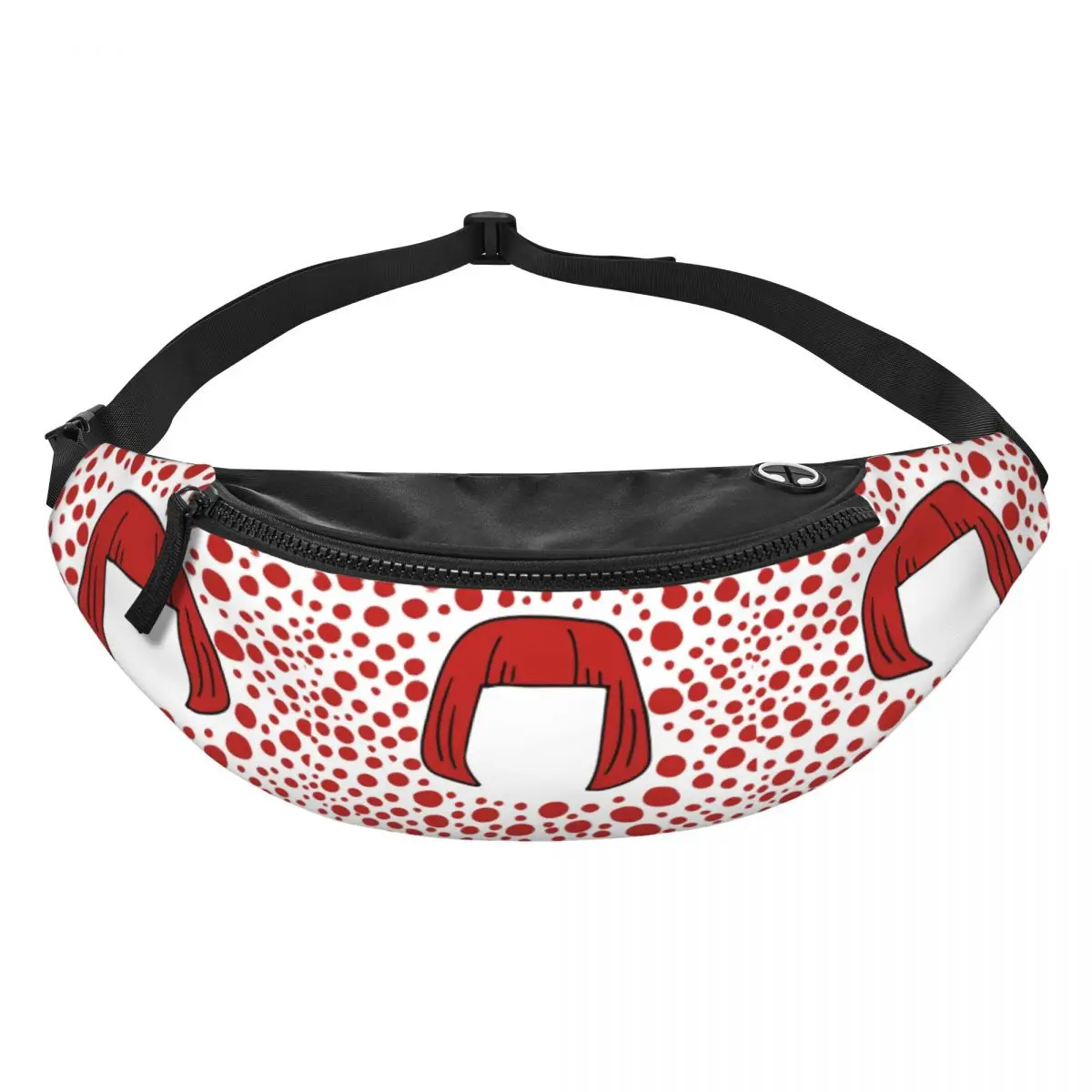 Yayoi Kusama Pumpkin Fanny Pack Men Women Custom Aesthetic Polka Crossbody Waist Bag for Traveling Phone Money Pouch