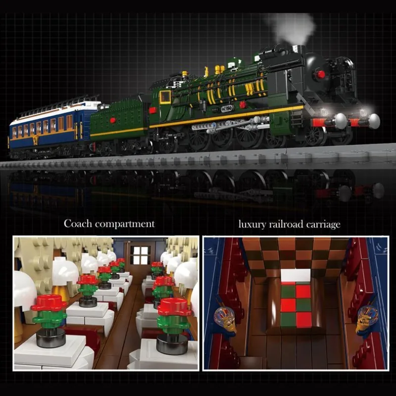 GSF 12025 Technische treinbouwsteen Orient Express-Franse spoorwegen SNCF 231 stoomlocomotief kerstcadeau voor kinderen