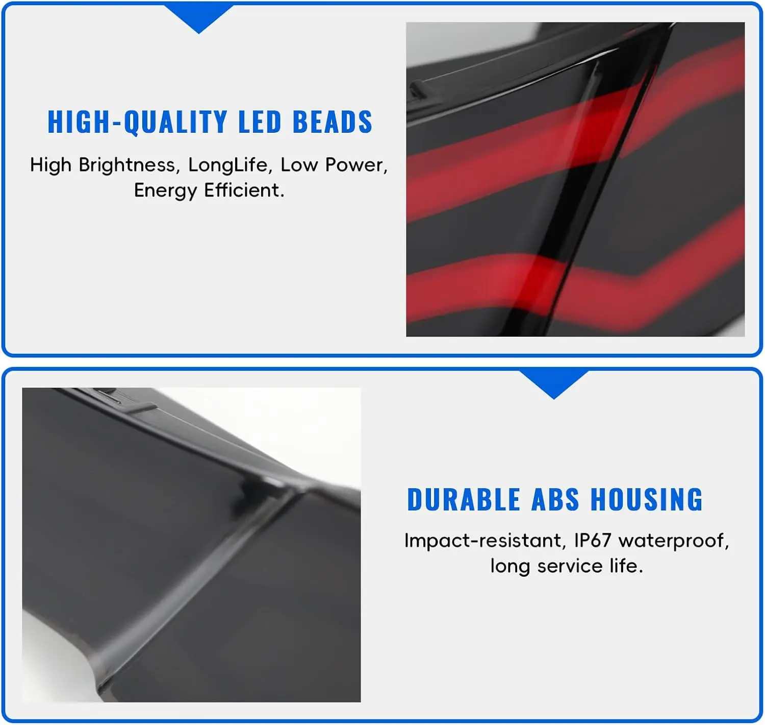 ضوء خلفي LED لسيارة Honda Goldwing GL1800 2012-2017، مصباح خلفي بعدسة مدخنة مع إشارة الفرامل/الجري/البدوره