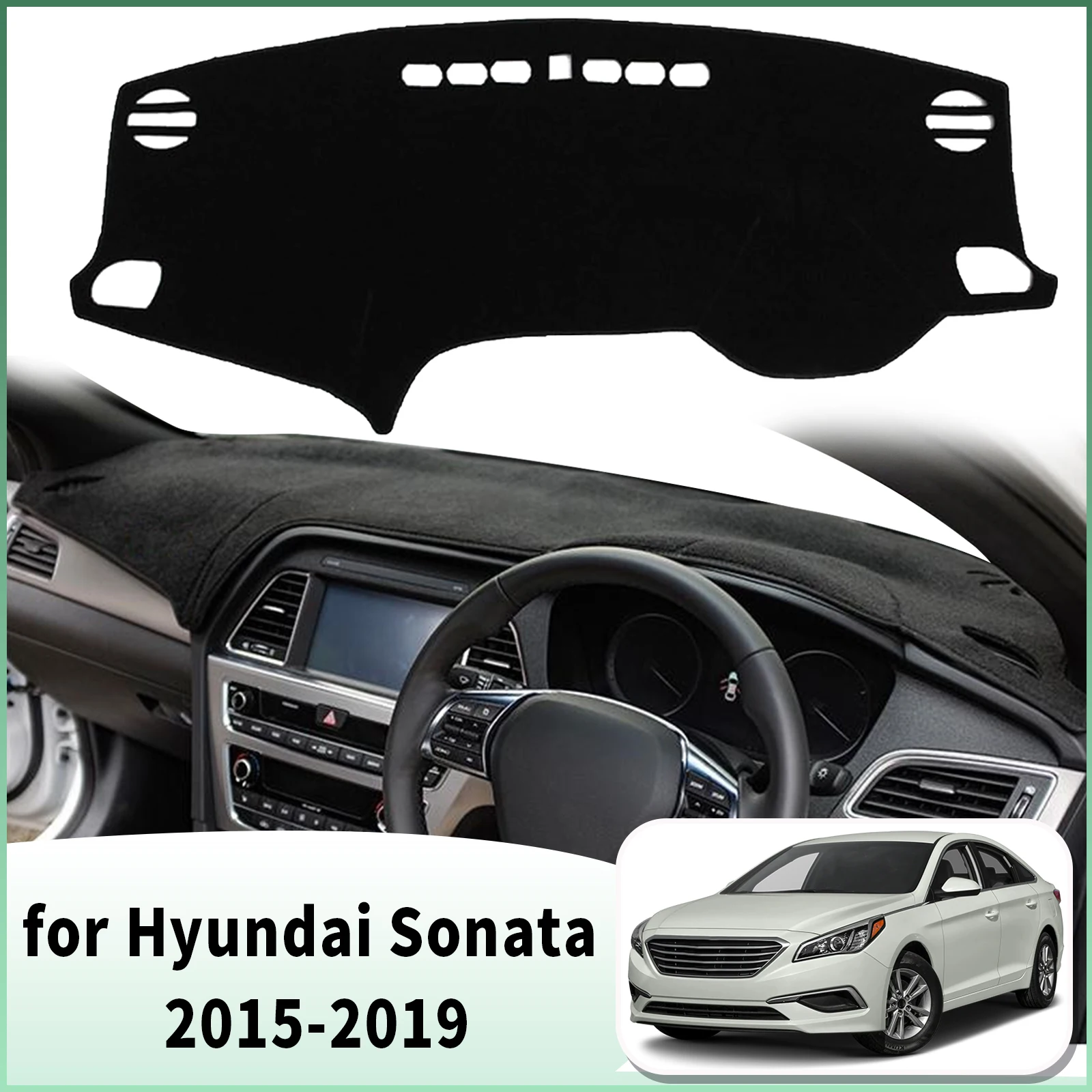 

for Hyundai Sonata 2015-2018 2019 LF Special Customized Dashboard Cover Anti‑Glare Sunshade Pad Dash Mat Interior Accessories