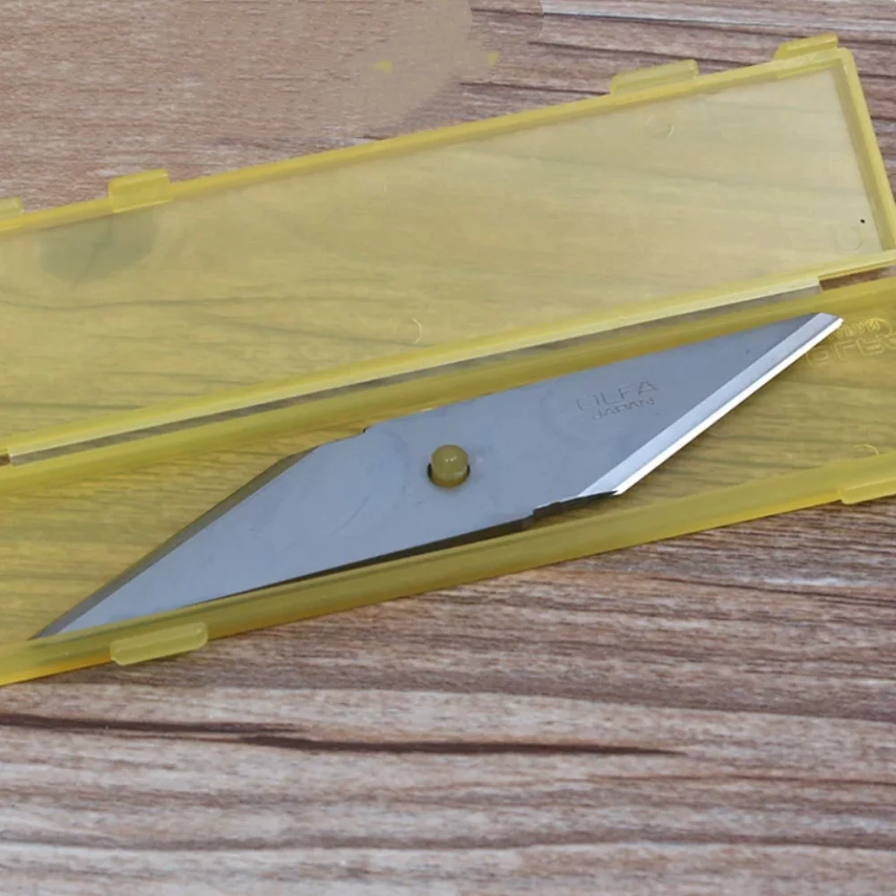 OLFA CKB‑1 Replacement Cutting Blades Fit for CK‑1 Heavy‑Duty Utility Knife Double‑Edge Single Edge Industrial Blade