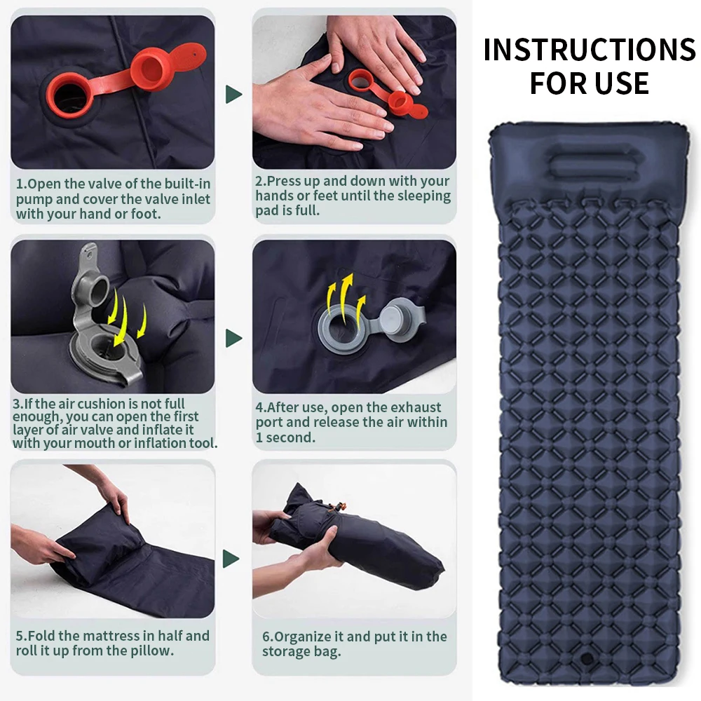 Durable Inflatable Bed Anti-Slip Comfort Air Cushion Mattress For Guest Rest image 5