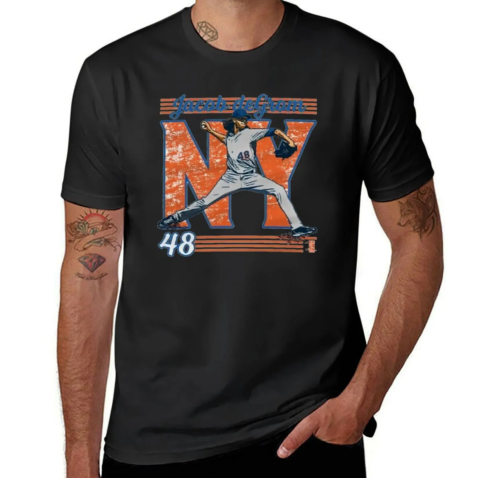 Футболка Jacob Degrom, корейский модный летний топ, мужская одежда