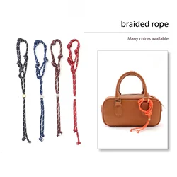 Bowling bag woven nylon rope single purchase tote bag handmade chain pendant bag hand rope accessories