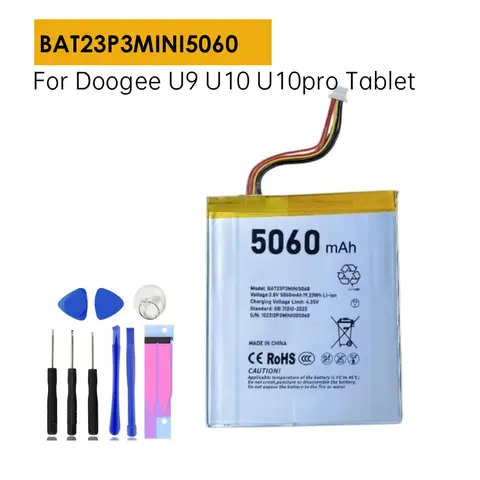 For Doogee U9 U10 U10pro 5060Mah Reliable Replacement BAT23P3MINI5060 Battery