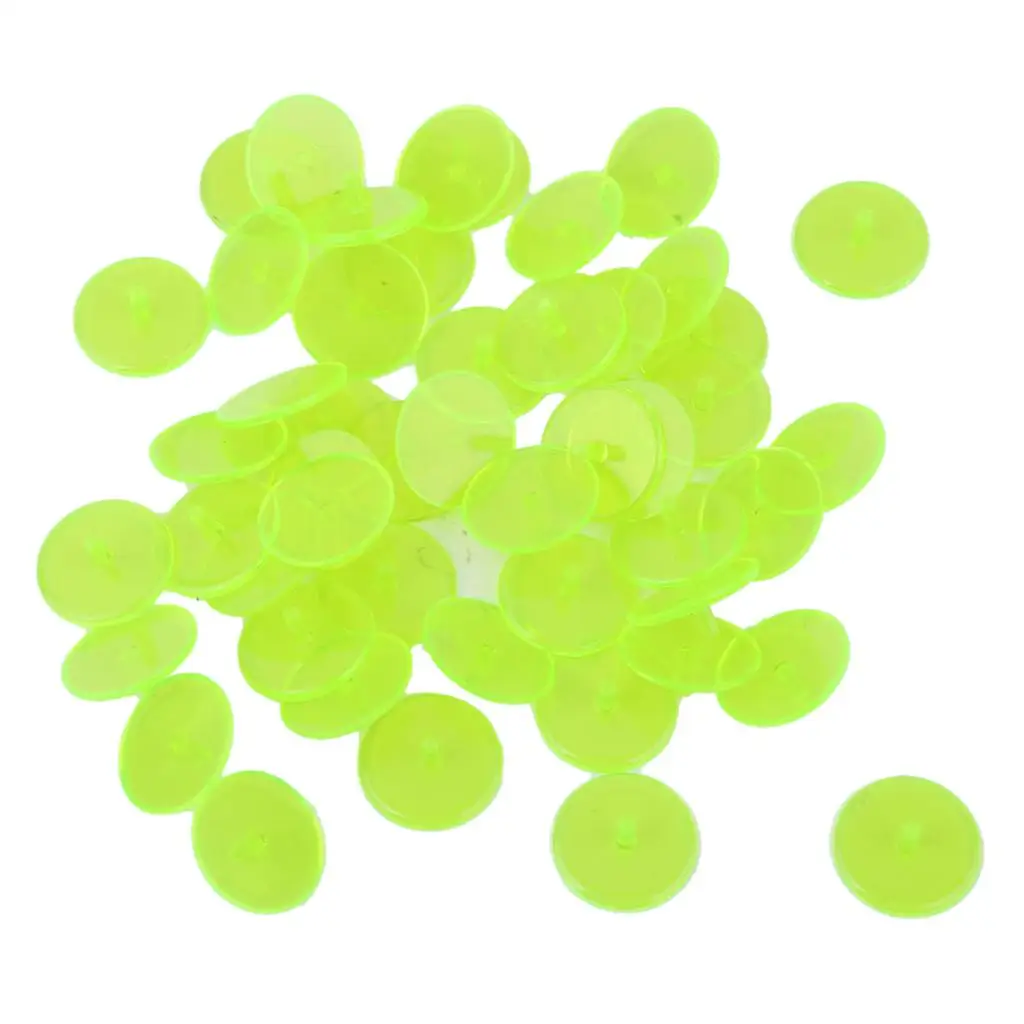 Golf Ball Mark Yellow Plastic Round Transparent Marker Practical Golf Accessory for Training and Green Positioning