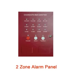 Conventional Fire Alarm Control Panel With Smoke Detector And Heat Detector Emergency Call Point Button Not Addressable