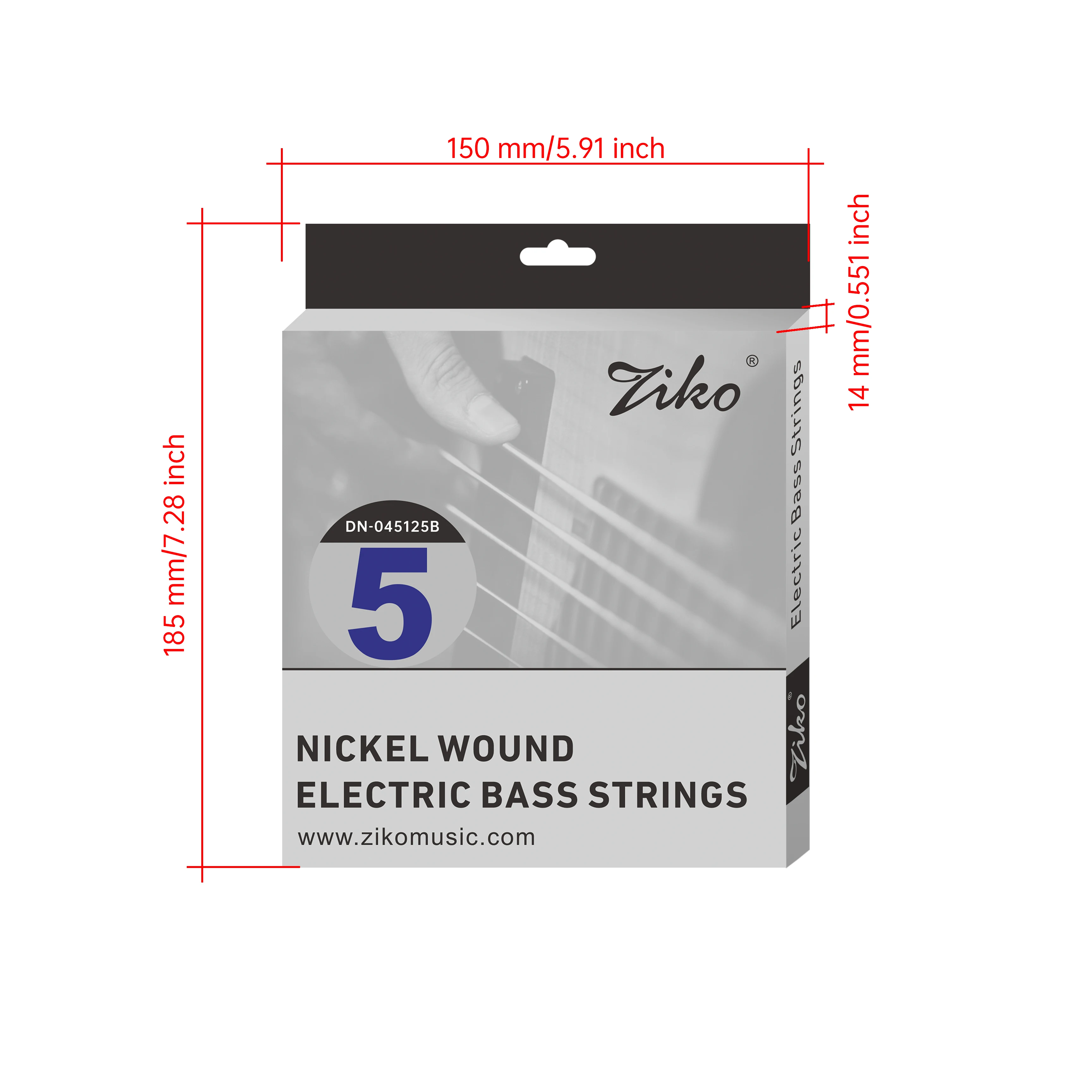 ZIKO 4-Saiten 5-Saiten 6-Saiten E-Bass-Saiten Superleicht Langlebig Großhandel Musikinstrumente Zubehör – Detail 23