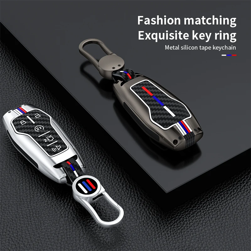 2019 Key Cover Case For Ford Fusion Mondeo Mustang F-150 Explorer Edge 2015 2016 2017 2018 Car Styling Key Protection Keychain