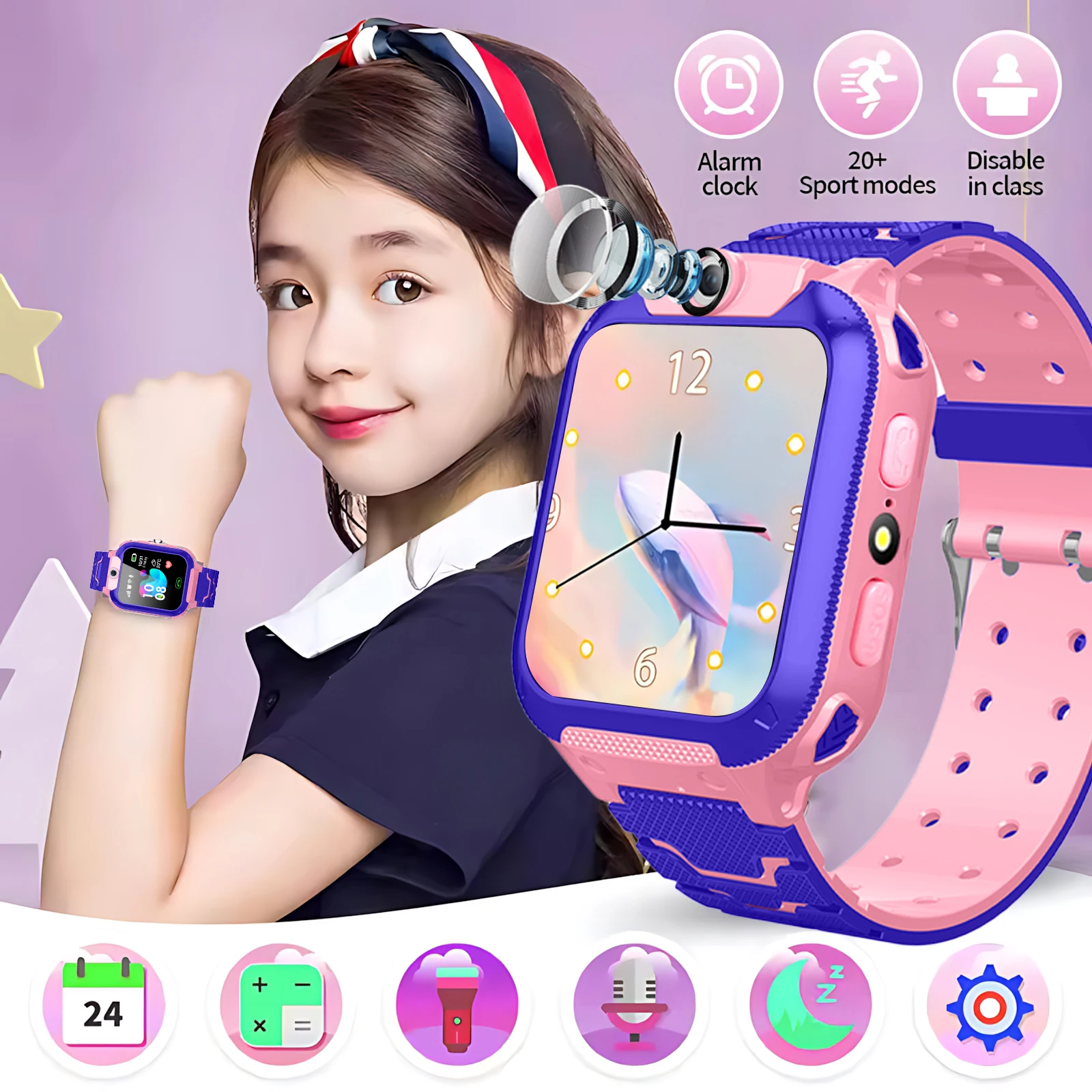 

Q12B Smart Watch Kids GPS Track WIFI Video Call SOS IP67 Waterproof Child Smartwatch Camera Monitor Tracker Location Phone Watch