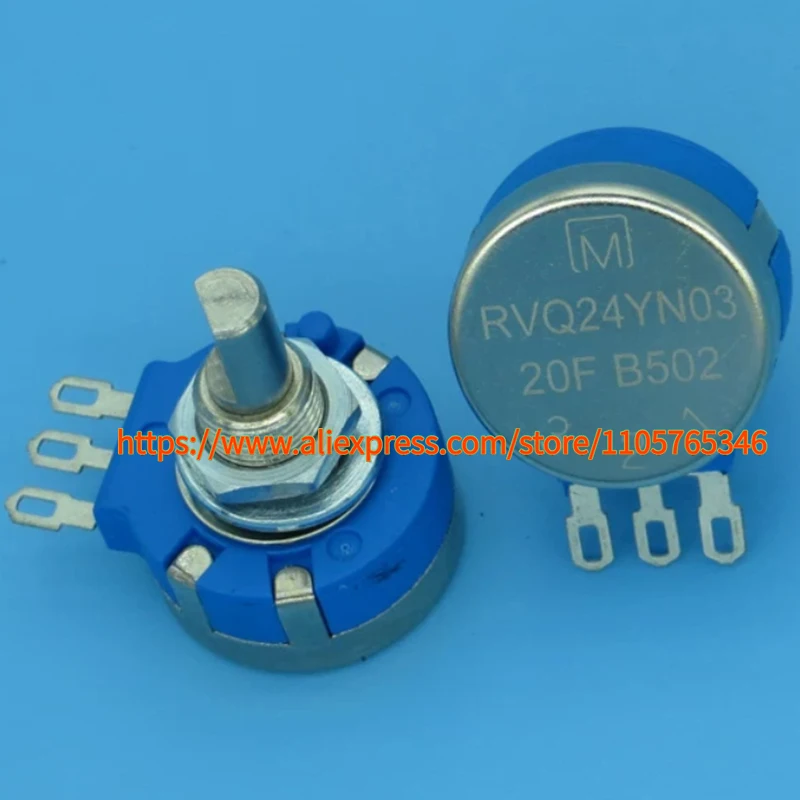 1pcs RVQ24YN03 20F 25F B502 5K 102 202 103 Simulator Single-Turn Carbon Film Potentiometer Racing Game Machine Arcade Accessorie