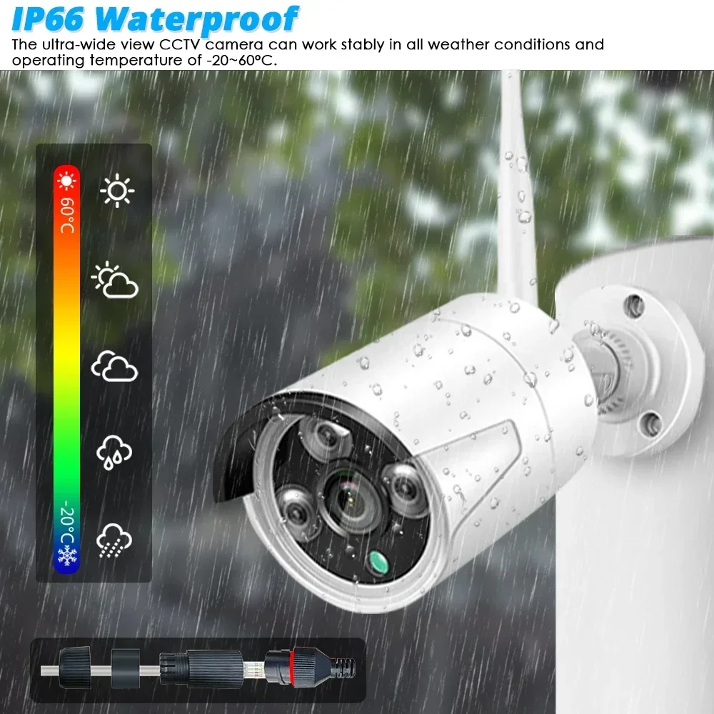 Overscam Security 5MP Network IP Camera 10CH 12.5Inch Screen Nvr Surveillance System Wireless Wifi 5.0MP Security Camera System