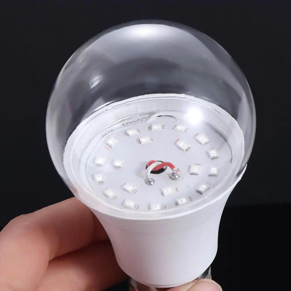 Blacklight โคมไฟอัลตราไวโอเลต UV หลอดไฟสีม่วง 360 เรืองแสง E27 หลอดไฟ UV 10W บรรยากาศสีม่วงสีดําหลอดไฟบาร์ตกแต่ง