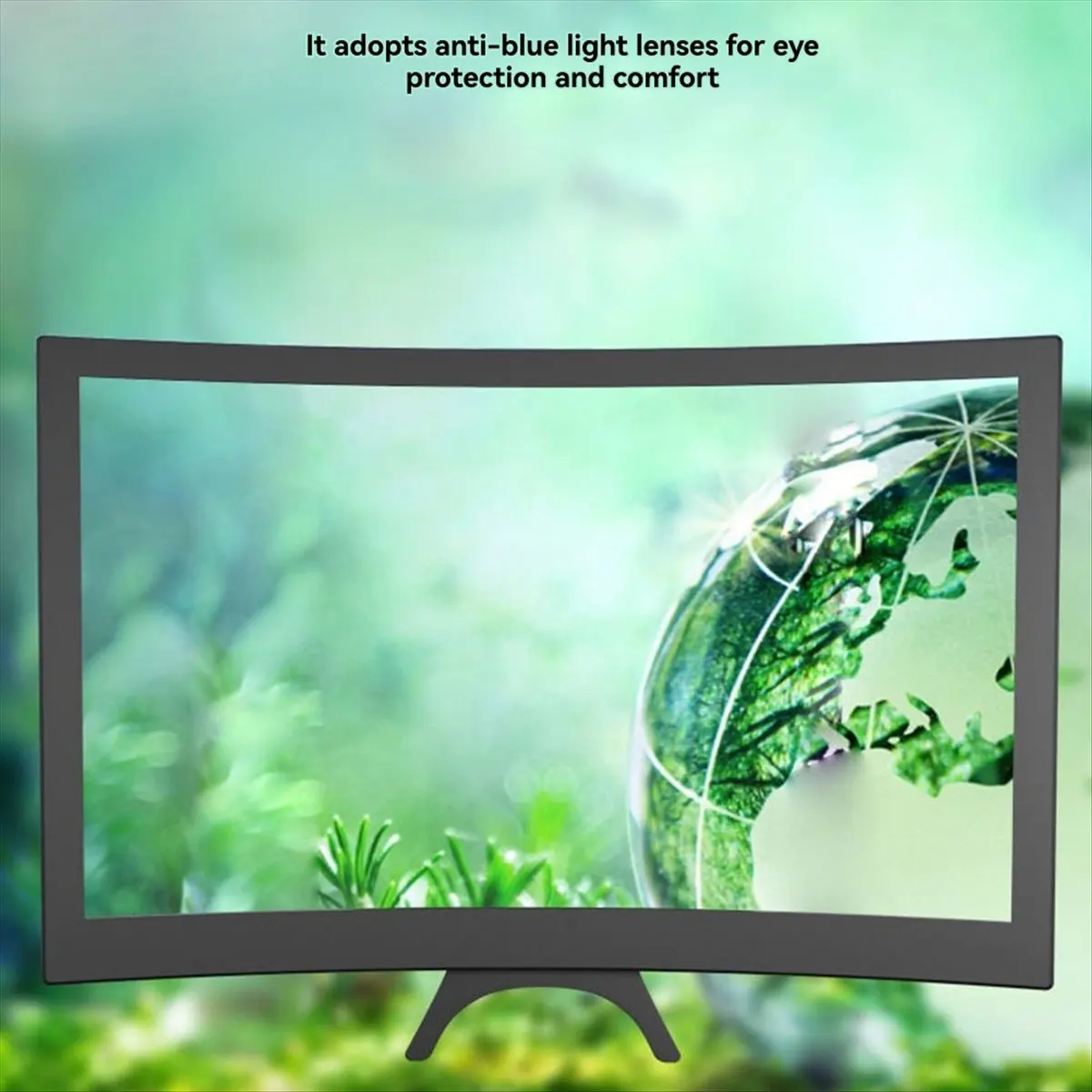 Curved Screen Mobile Phone Screen Amplifier with Suction Cup Desktop Lazy Stand HD Video Magnifier Eye Protection Device