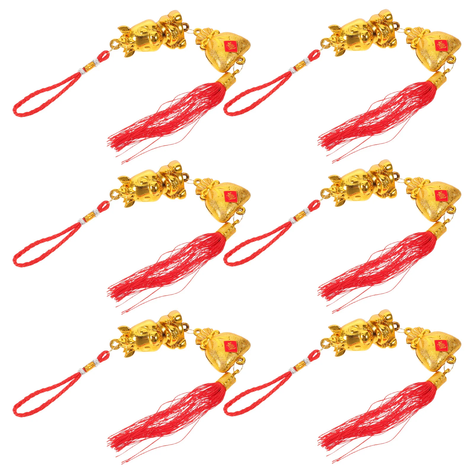 6 قطعة المعلقات السنة الحصان الصينية 2026 السنة القمرية الجديدة حلي معلقة ديكور المنزل لباب جدار نافذة بونساي مهرجان الربيع