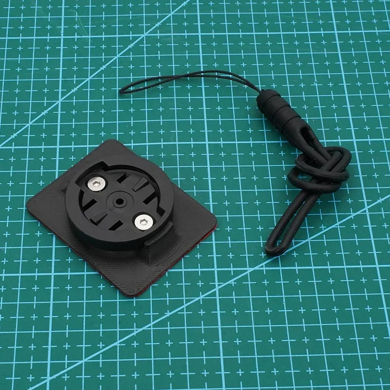 1 Set für Garmin/IGPSPORT/Blackbird GPS-Fahrradcomputerhalterung, Klebehalterung für das Oberrohr, flexible Basis, 190 mm, inklusive Sicherheitsleine. – Detail 1