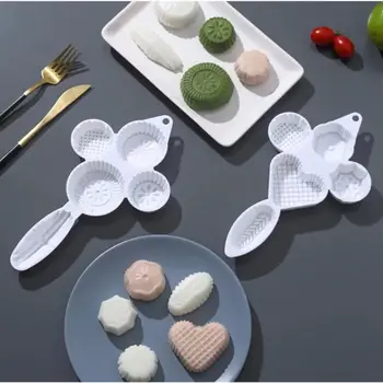 1個綠豆糕碗蛋糕模具壓花蛋糕模具手工壓制月餅甜點烘焙模具 10 最佳銷售 月餅壓模 - №7