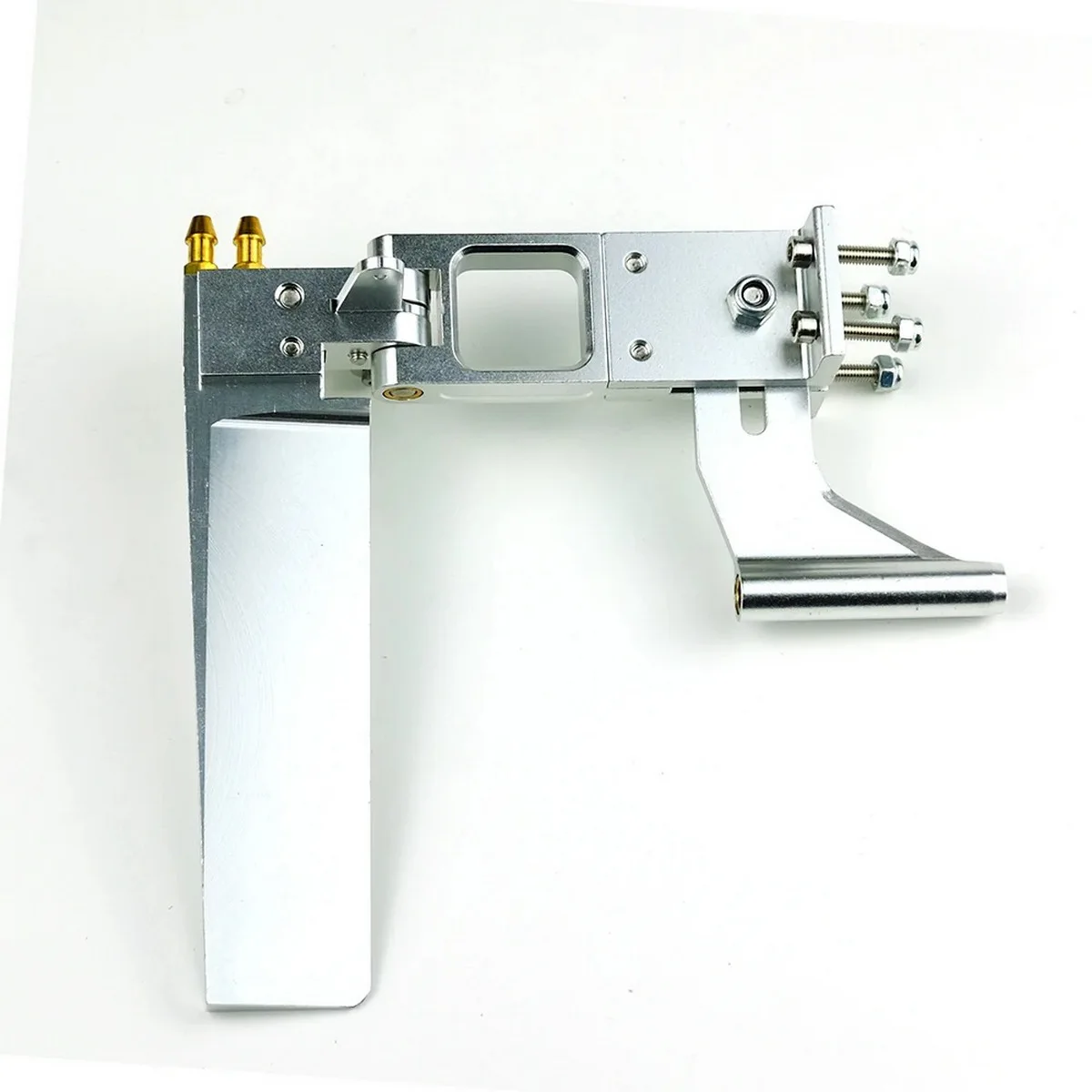 1 pz 110mm timone assorbente acqua timone di aspirazione in alluminio con coda 4mm staffa albero per parti di barche a reazione CAT RC