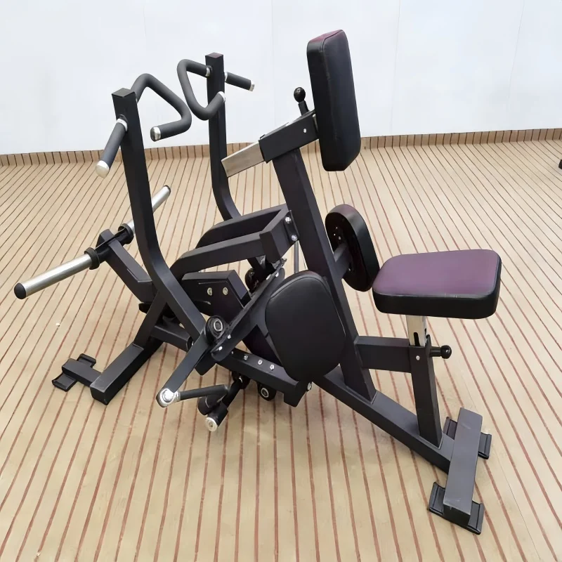 Commercial Shoulder Exercise Gym Machine Iso Lateral High Row Fitness Equipment Back Row Machine Seated Rowing Machine for Gym
