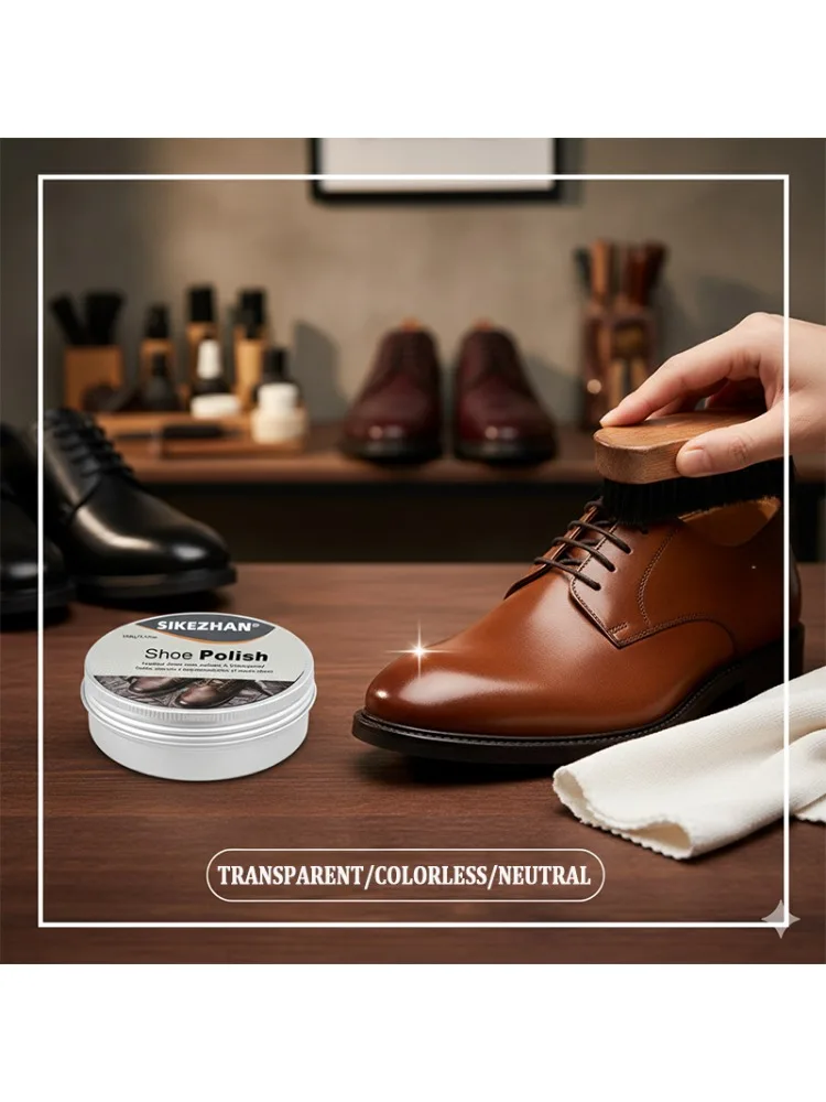Crème de polissage professionnelle pour chaussures en cuir, restaure la couleur et la brillance, imperméable et protection contre les taches, Kit d'entretien des chaussures pour hommes et femmes