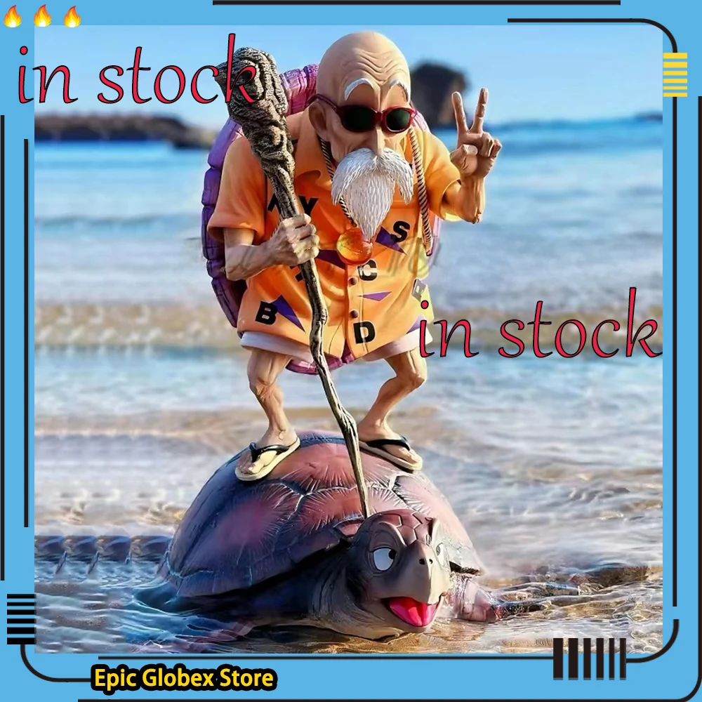 In Stock Dragon Ball Figure Kame Sennin Anime Figures Master Roshi Figure PVC Model Statue Doll Collection Decoration Toys Gift