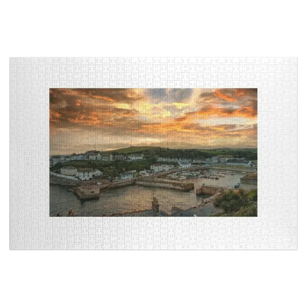 

Porthleven Harbour Cornwall,sunset Jigsaw Puzzle Baby Wooden Anime Scale Motors Animal Puzzle