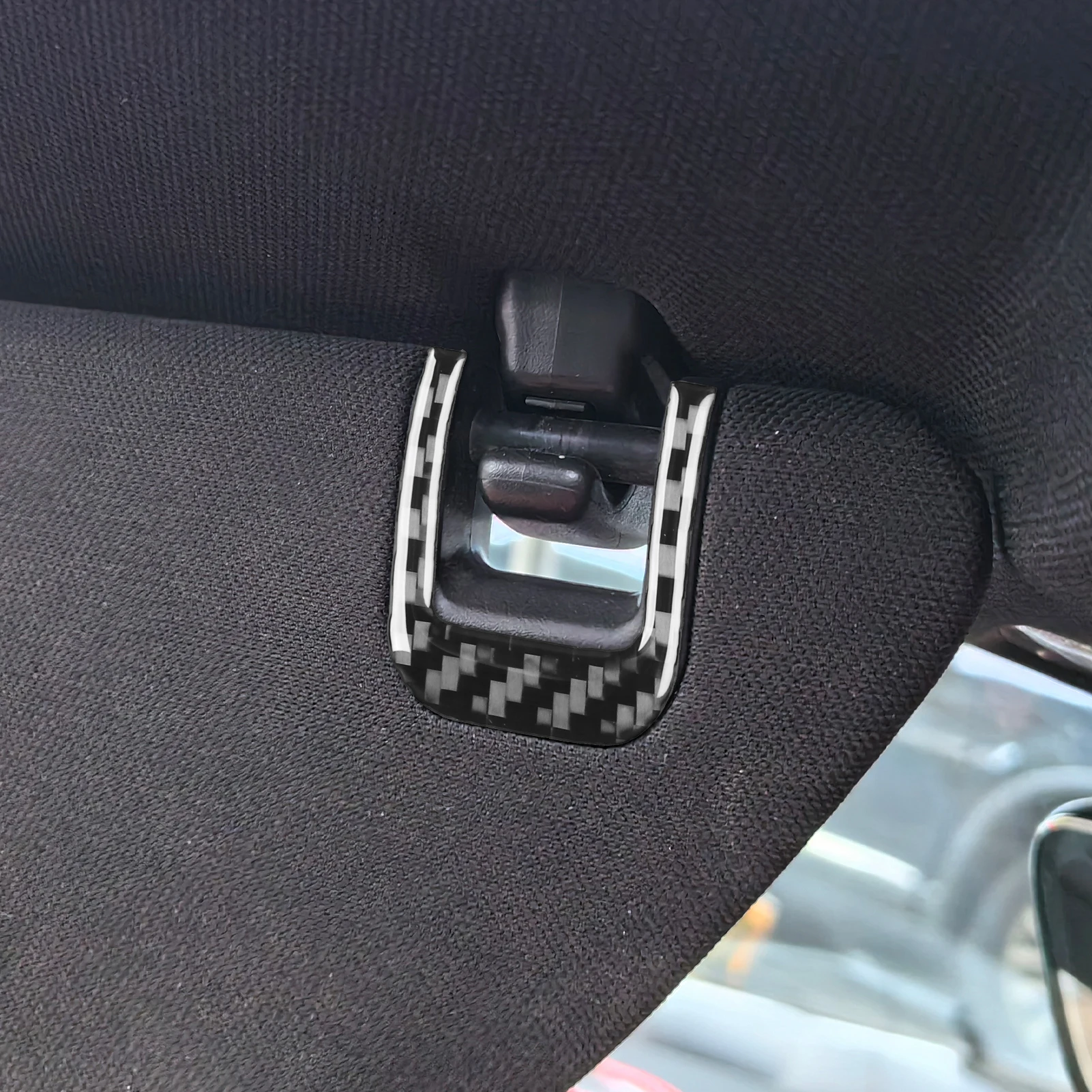Für Chevrolet Corvette C8 Z51 Z06 2020-2023 Auto Zubehör Carbon Faser Sonnenschirm kosmetik spiegel Panel Abdeckung Dekoration Aufkleber