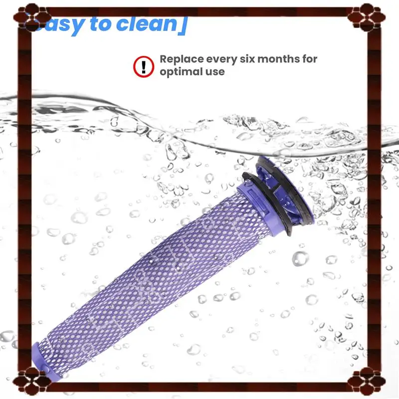 فلتر مسبق للتسليم لمدة 24 ساعة + طقم فلتر HEPA لمكنسة دايسون V7، V8 اللاسلكية، فلتر مسبق بديل وفلتر ما بعد