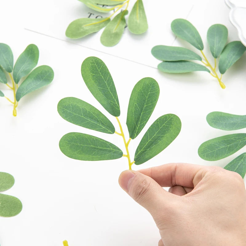 50PC Silk Oleander Leaf sztuczne rośliny DIY pudełko cukierków ślubny bukiet ślubny na rękę boże narodzenie Home Decor sztuczne plastikowe kwiaty