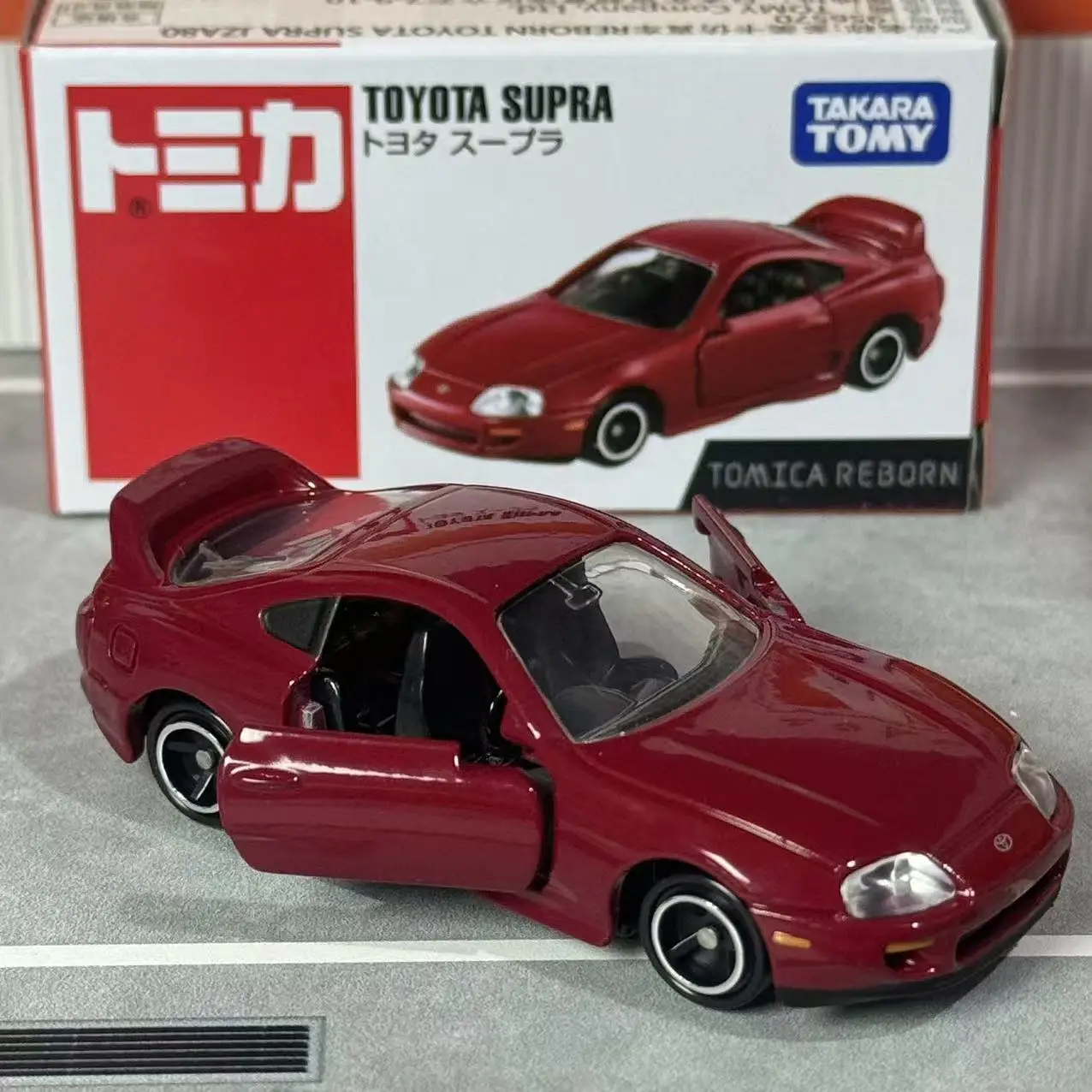 Takara Tomy Tomica ReBorn Toyota Supra Alloy Diecast Sports Car Model, Detailed Replica for Automotive Hobby Collection