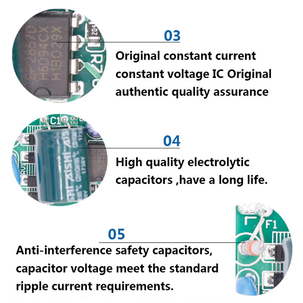 ハウジング付きLEDストリップ電源アダプター,ドライバーモジュール,AC100V-240V〜dc12v,6w 12w 18w 24w 36w 48w 60w