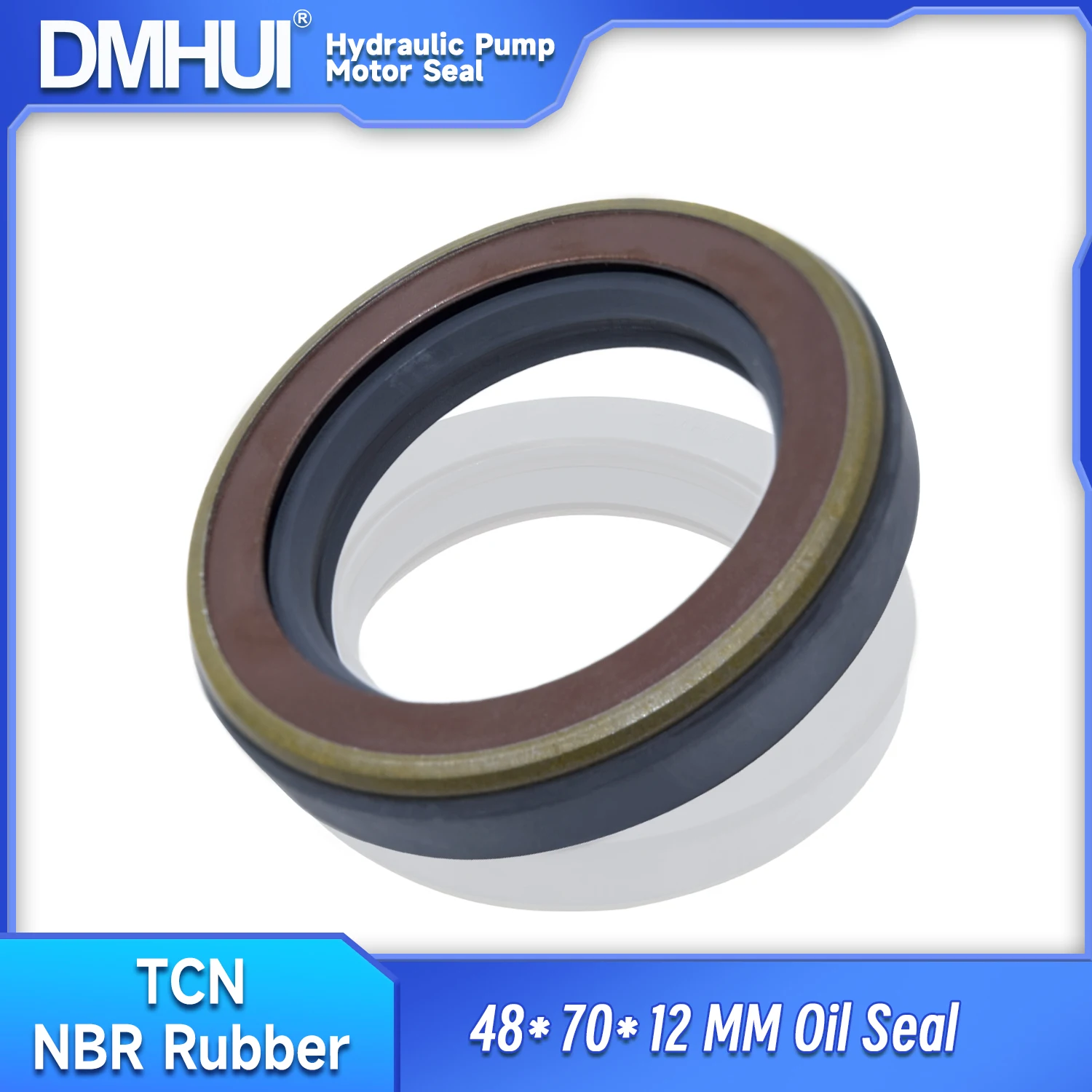 DMHUI Brand High Pressure Oil Seal Size 48x70x12mm TCN Type NBR Rubber AP2791G ISO 9001:2008 48X70X12mm Or 48*70*12mm