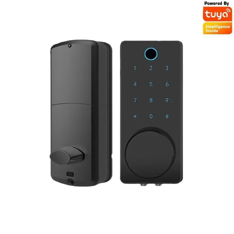 Password Fingerprint Smart Deadbolt Lock Household Automatic Wooden Door Bluetooth Magnetic Card Electronic Unlocking