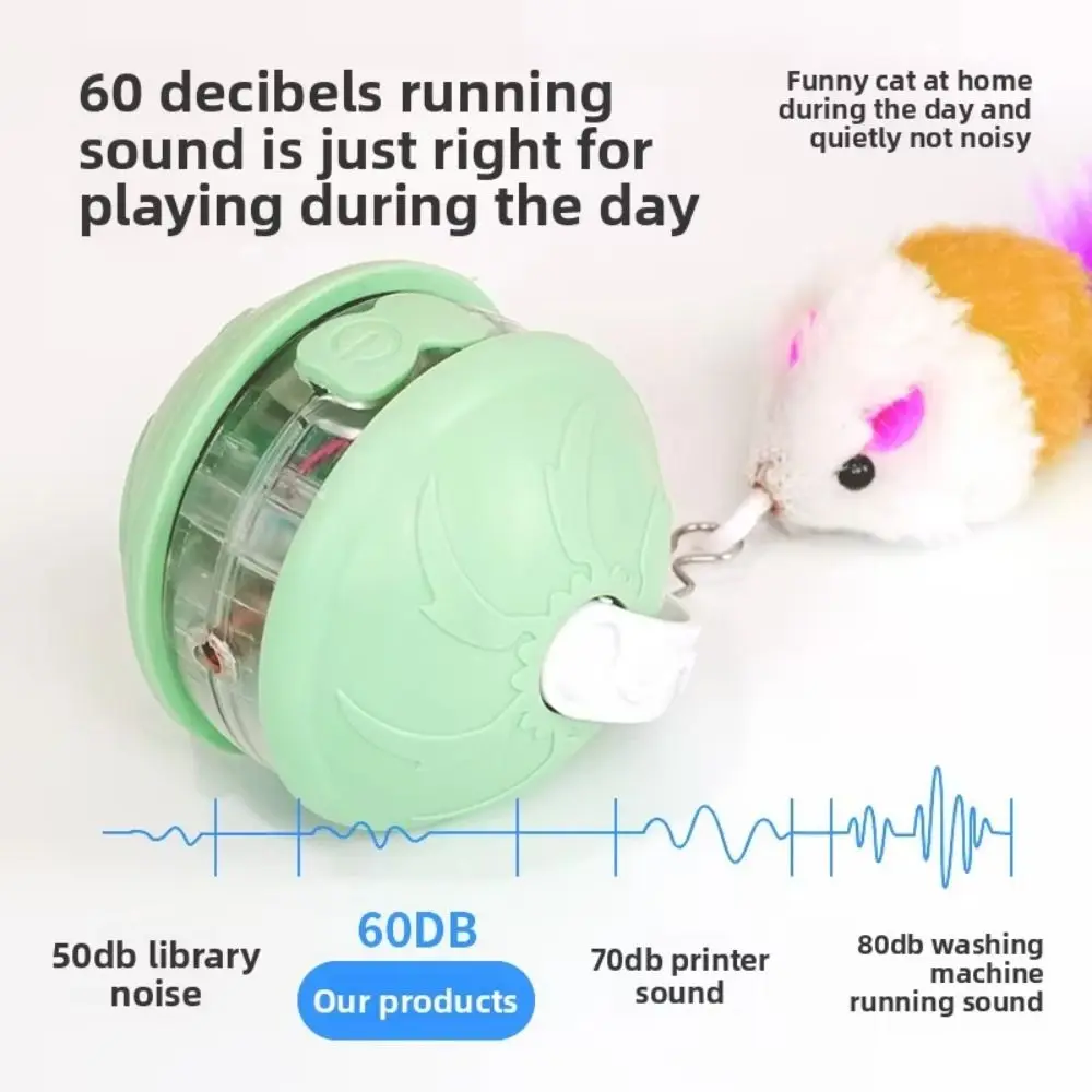

Creative Infrared Automatic Rolling Ball Voice Alert Low-Noise Automatic Teasing Cat Toys Funny Bite-resistant
