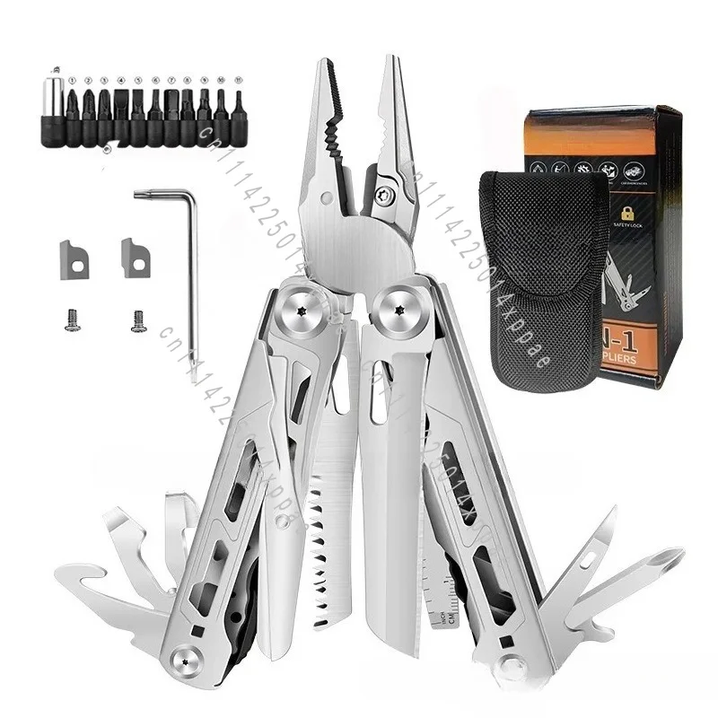 Pliers Folding Pliers Camping Multifunctional Tool 16-in-1 Outdoor Stainless Steel