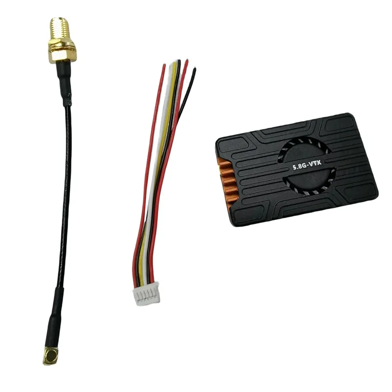FX895T FPV VTX الارسال 5.8G 37CH 2500MW 2.5W 7-28V قابل للتعديل لطائرة RC FPV بدون طيار طويلة المدى كوادكوبتر، سهلة الاستخدام