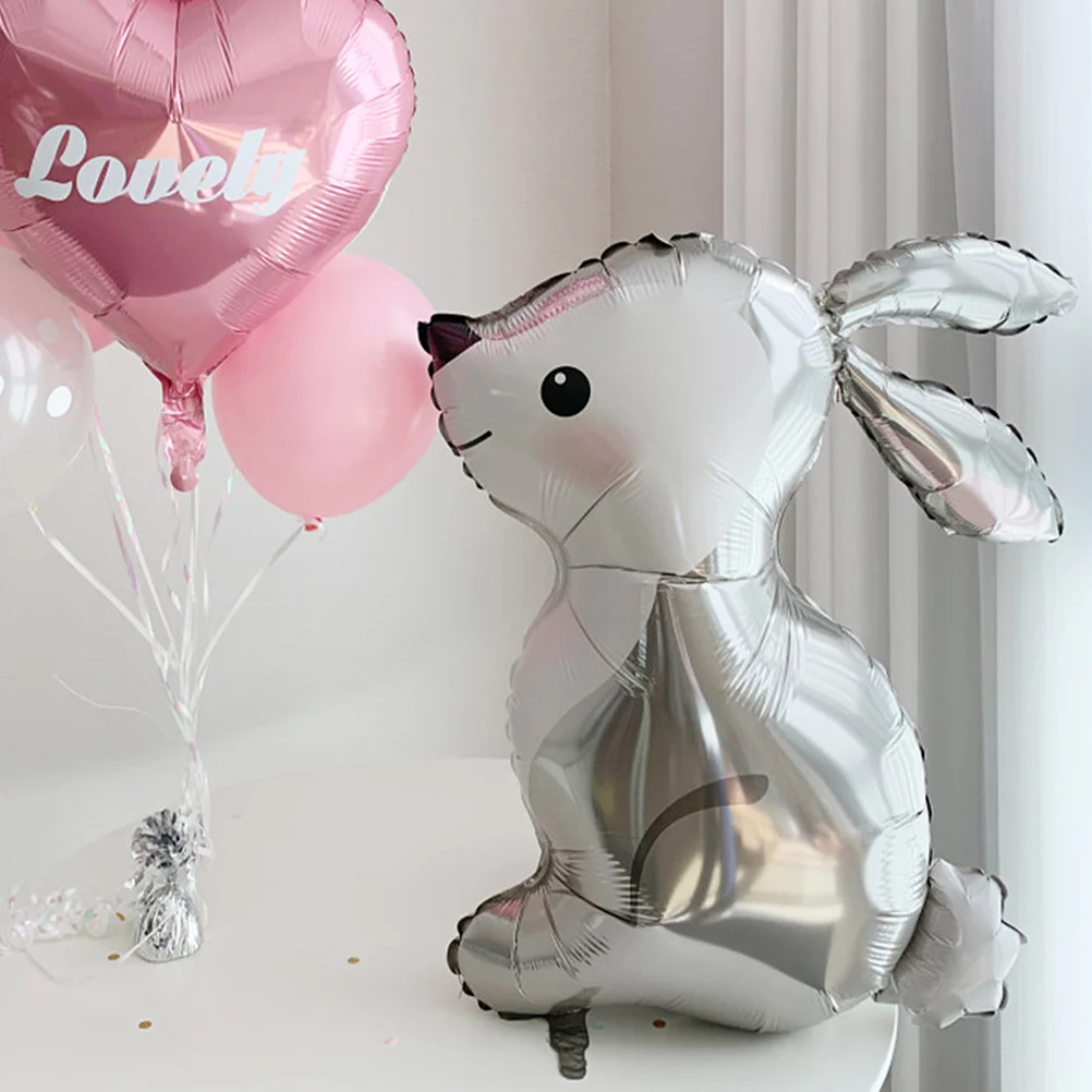 

5 Pcs Balloon Rabbit Balloons Aluminum Film Birthday Decorations Party