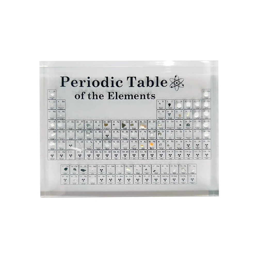 อะคริลิคใสการ์ดเคมีตารางธาตุจอแสดงผลการ์ดเครื่องมือการสอนนักเรียนเครื่องมือการเรียนรู้