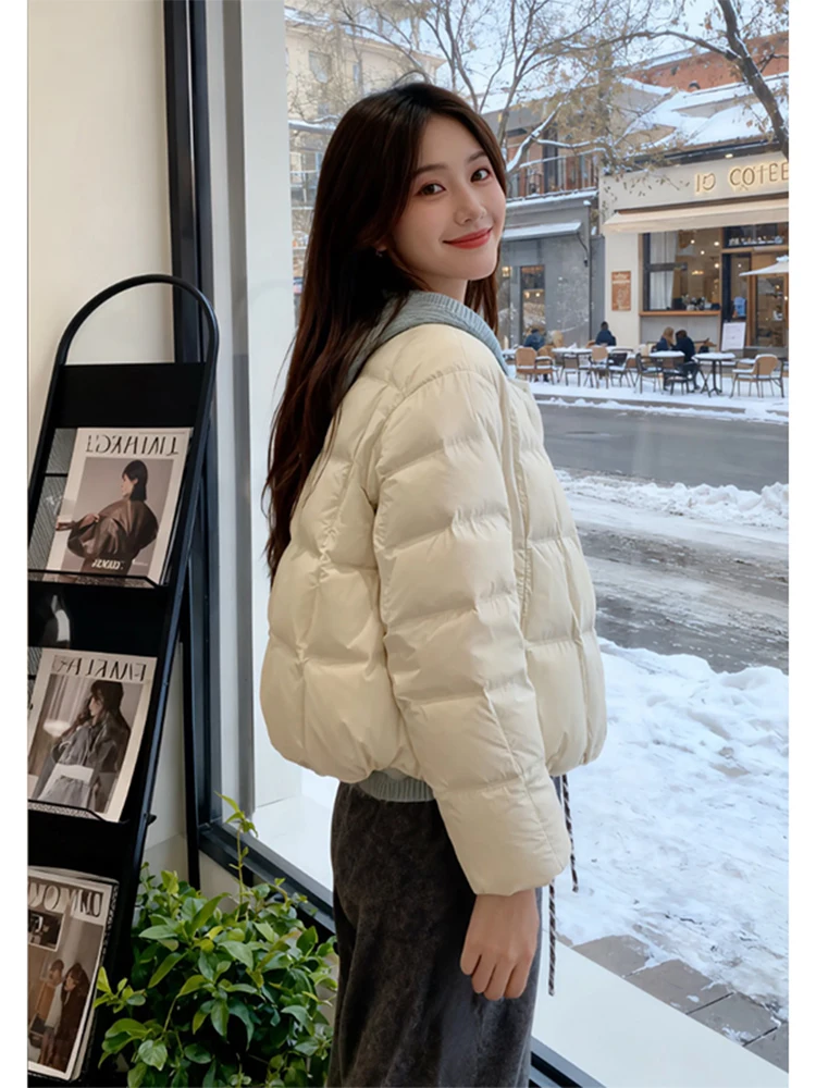 

Новинка! Утепленная женская куртка свободного кроя с круглым вырезом, из хлопка, на пуху, для зимы. Удобное и теплое пальто.