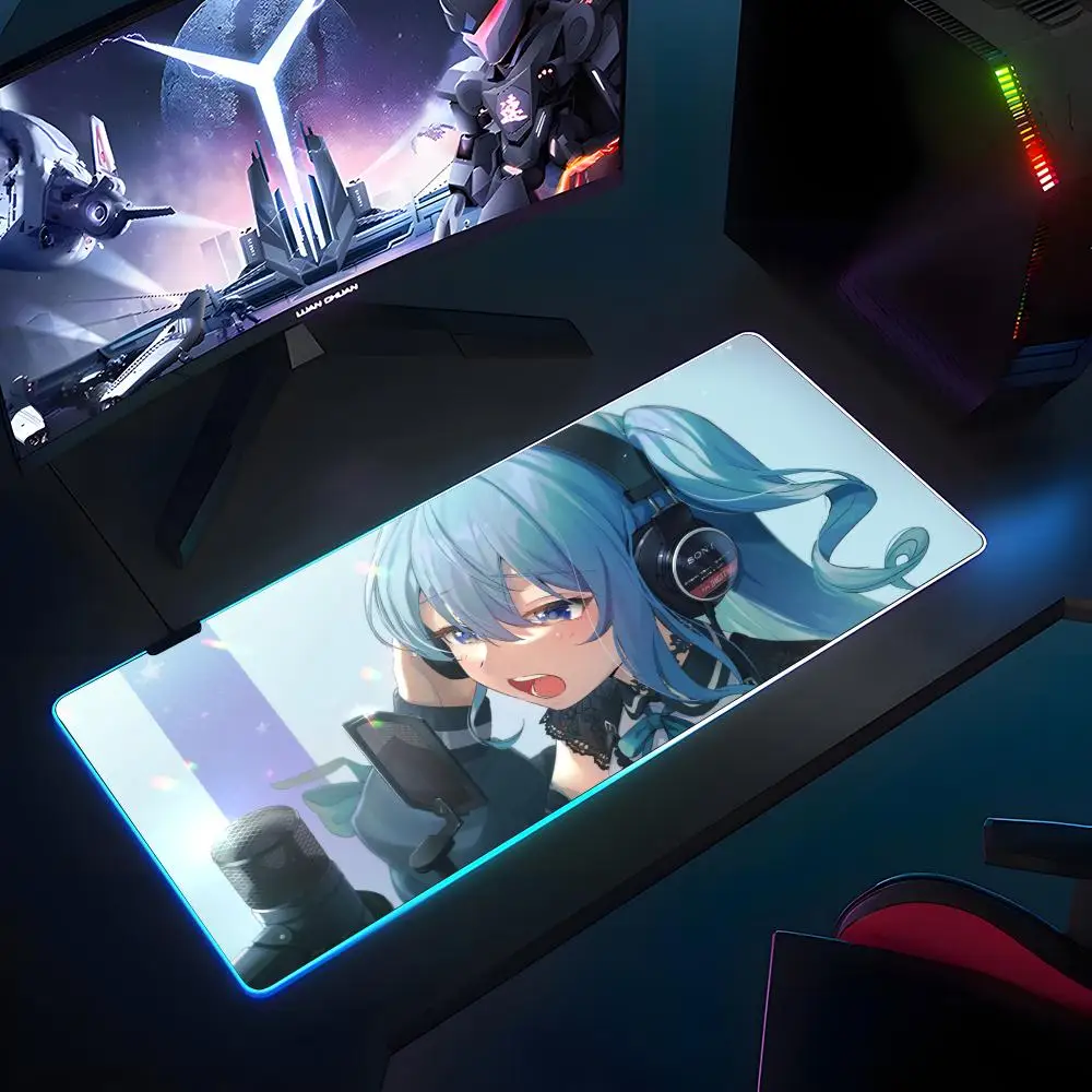 

Hoshimachi Mercury коврик для мыши RGB резиновый противоскользящий коврик для клавиатуры 40x90 см коврик для мыши игровые аксессуары XXL офисный компьютерный коврик