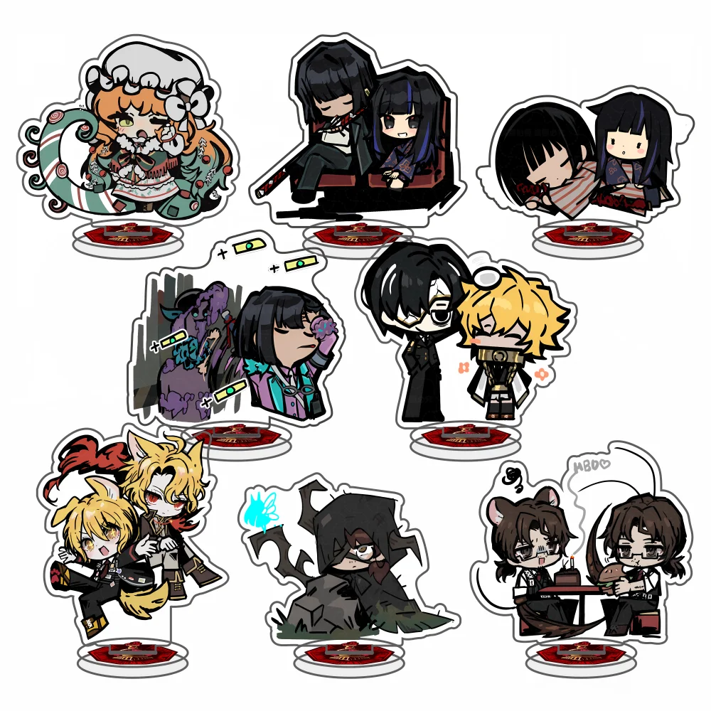 Limbus Company StandToy Model Figure Display Anime game Decoration Accesorios cute Ishmael  Faust Keychain Acrylic 10cm