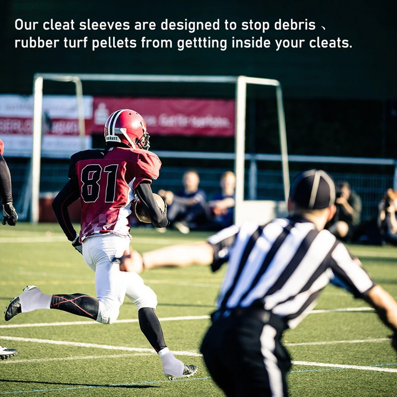 축구 스파이크 신발 미끄럼 방지 신발 커버 남성 야외 스포츠 필드 하키 축구 소프트볼 탄력성 통기성 스파이크 신발 커버