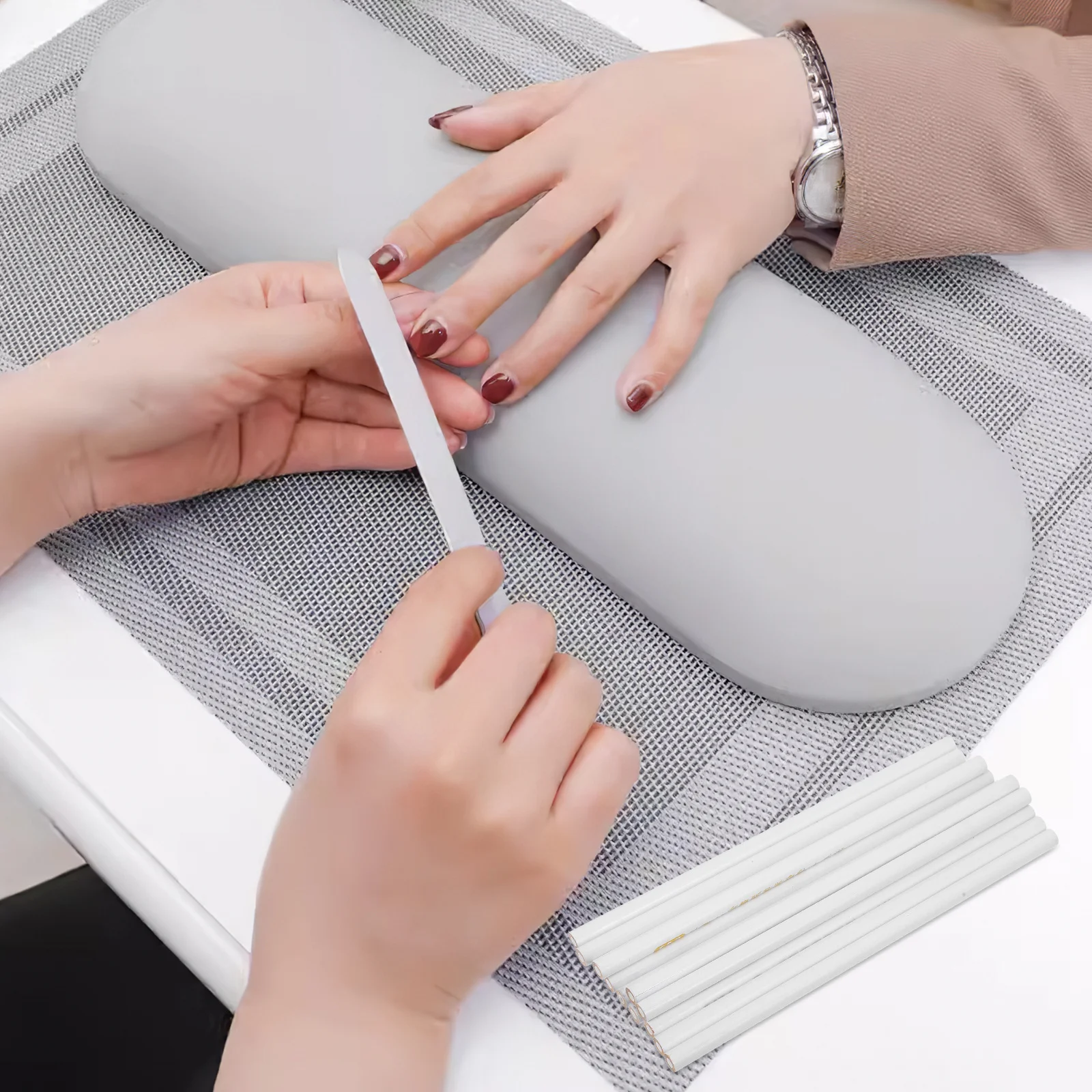 12 個ネイルドットペンラインストーンピッカーマニキュアドットツール DIY ネイルアートワックスペンシル宝石ラインストーンピッカー