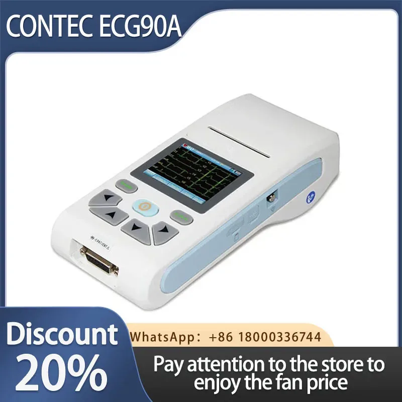 CONTEC 12-Channel ECG/EKG Machine Electrocardiograph, PC software, Touch Screen ECG90A ECG 90A