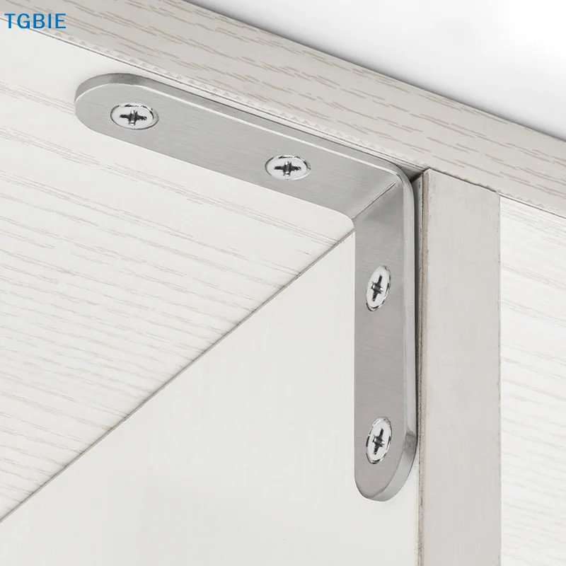 [TL]【TL】Furniture Stainless Steel Corner Code 90 Degree Right Angle Wardrobe Table And Chair Fixed Bracket Square Angle Iron